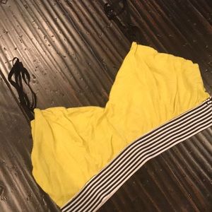 Light Lime/Black/White Sports Bra. Size Small.